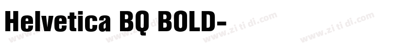 Helvetica BQ BOLD字体转换